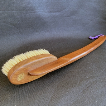 Mahogany shower brush